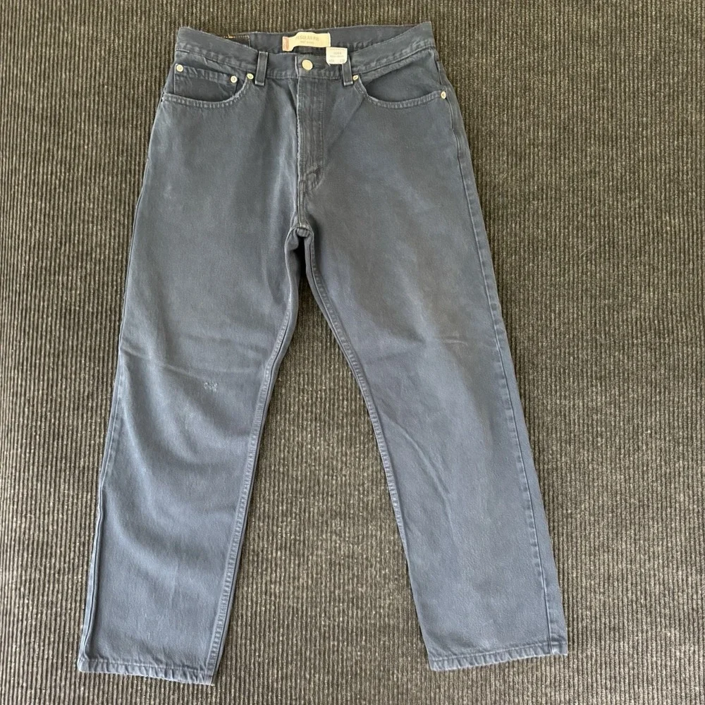 Levis 505 Jeans Men s Stretch Regular Fit Zip Navy 34x30